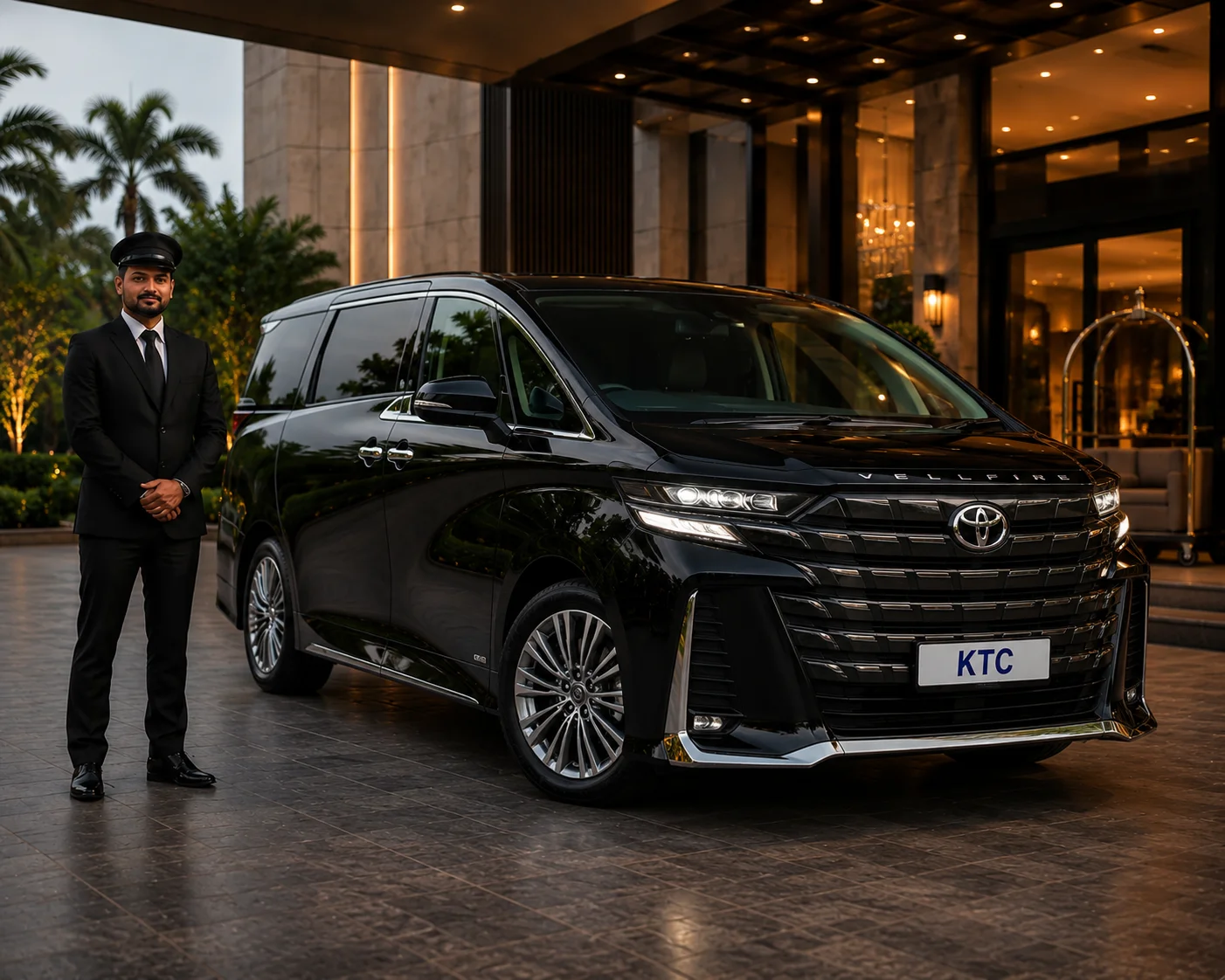 Hire luxury Toyota Vellfire from KTC